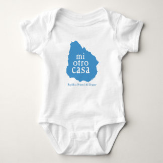 Camiseta Bodysuit URUGUAI do jérsei do bebê