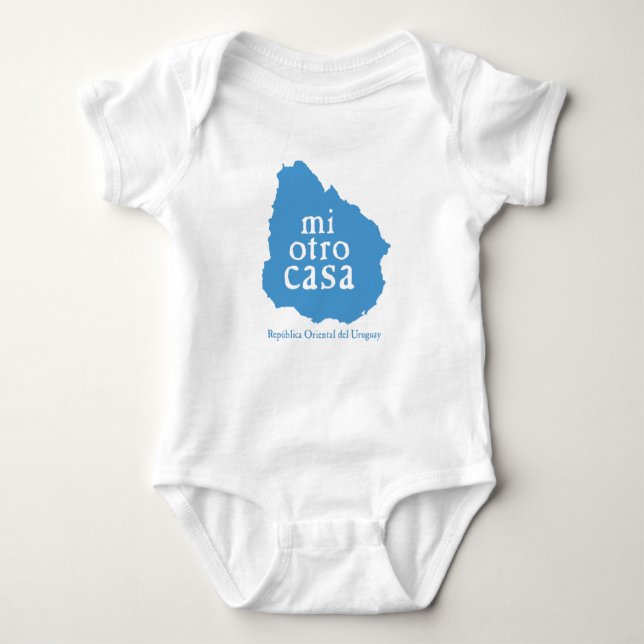 Camiseta Bodysuit URUGUAI do jérsei do bebê (Frente)