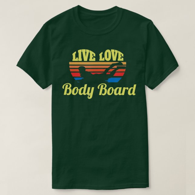 Camiseta Bodysurf Live Love Body Conselho Bodysurfing Be (Frente do Design)
