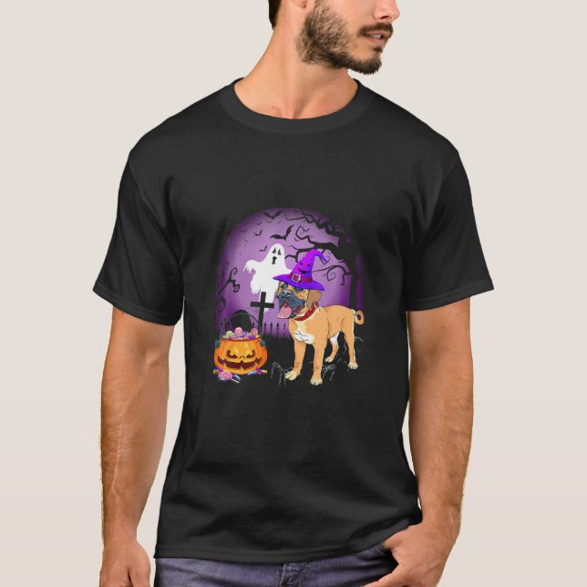 Camiseta Boerboel Candy Pumpkin Halloween (Frente)
