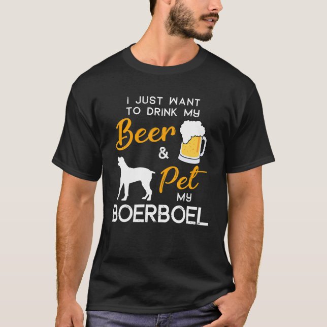 Camiseta Boerboel Dog Beer Lover Owner Christmas Birthday G (Frente)