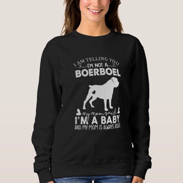 Camiseta Boerboel Dog  For Women Mom Mama Baby Dog (Frente)