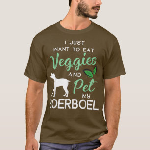 Camiseta Boerboel Funny Vegan Dog Proprietário do Xmas Aniv