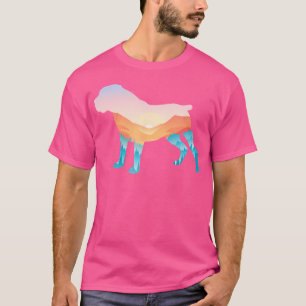 Camiseta Boerboel Nature Caminhando Cão Sunrise