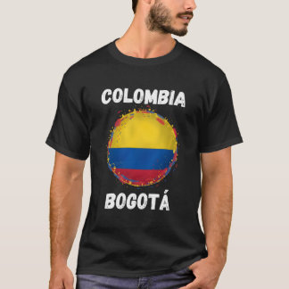 Camiseta Bogota Colombia Retro Vintage - Souve de Bandeira 