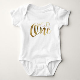 Camiseta Bohemian Chic Wild One | Folha de ouro tribal
