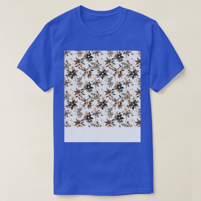 Camiseta Bohemian Seamless Pattern Boho Hippie Gypsy Flower (Frente do Design)