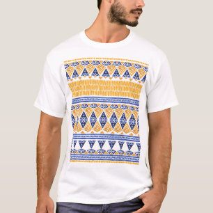 Camiseta Bohemian Watercolor: Padrão Artístico Invisível.