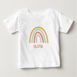 Camiseta Boho Arco-Íris Kids Personalizado