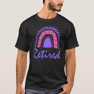 Camiseta Boho Arco-Íris Roxo Rosa Púrpura Retro Ret Vintage