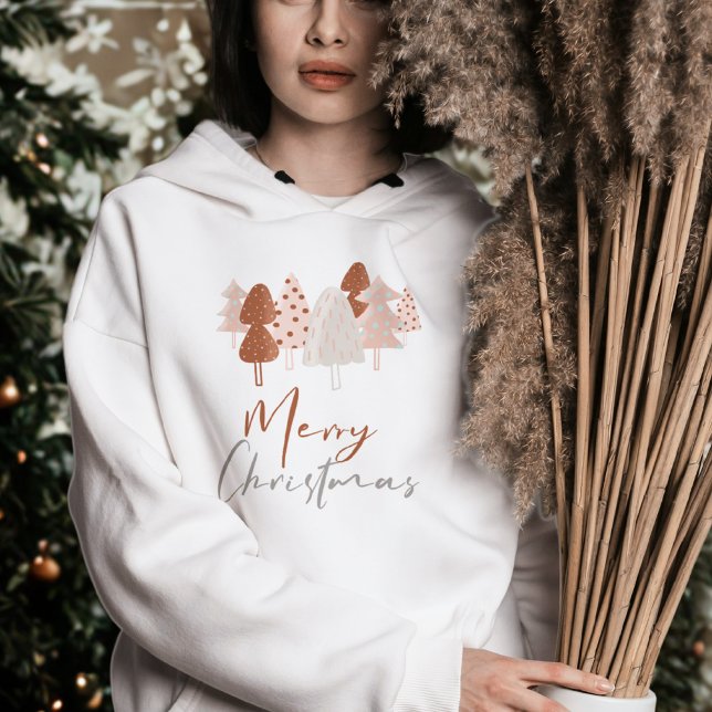 Camiseta Boho Casaco com Capuz de Árvore de Natal – Estilo  (Criador carregado)