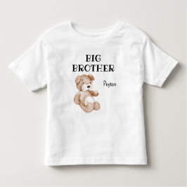 Camiseta Boho Chá de fraldas Cute Big Brother 2T para 5-6T