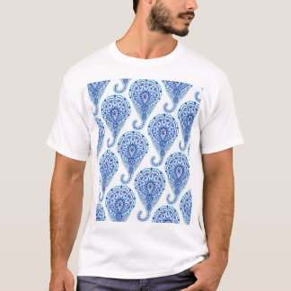 Camiseta Boho Chic Paisley Seamless Oriental
