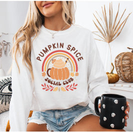 Camiseta Boho Chic Pumpkin Spice Club