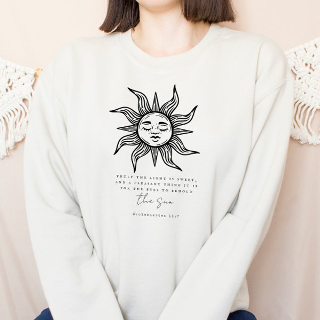 Camiseta Boho Christian Sweatshirt Bíblia Verse Sunshine (Criador carregado)