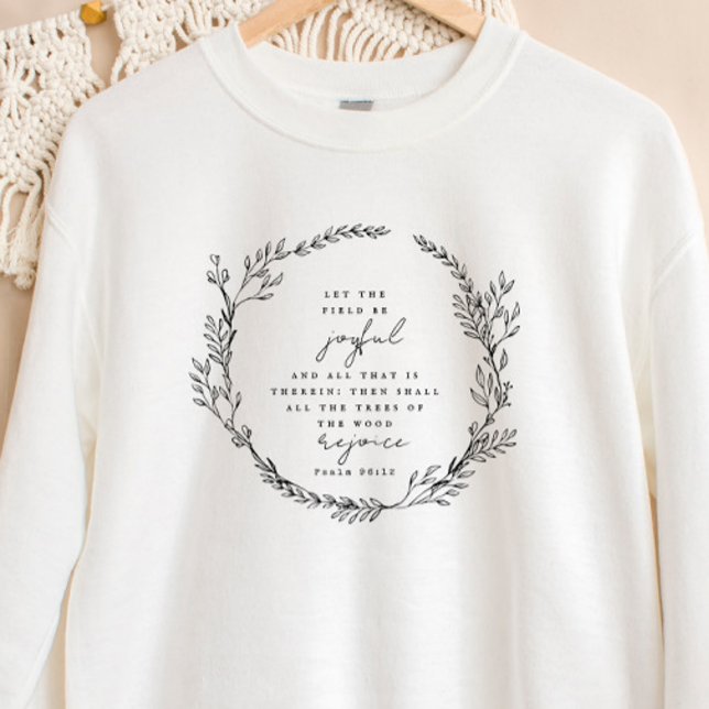 Camiseta Boho Christian Sweatshirt Bíblia Verse Willows (Criador carregado)