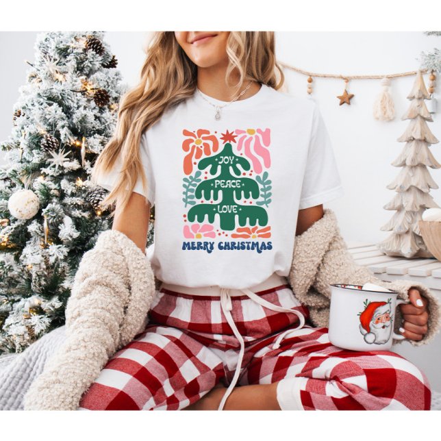Camiseta Boho Christmas Joy Peace Love (Criador carregado)