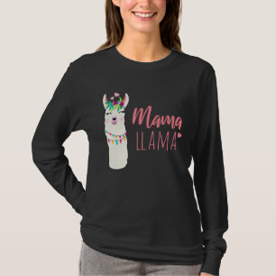 Camiseta Boho Cute Mama Llama Llamas Alpacas Lover Para Mam