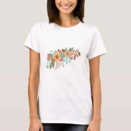 Camiseta Boho Floral Feminino 