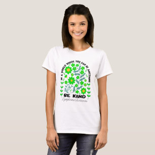 Camiseta Boho Floral Linfoma Seja Gentil