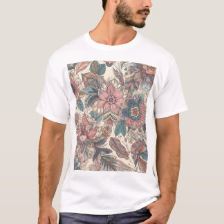 Camiseta Boho Floral Mandala - Impressão de Arte Padrão