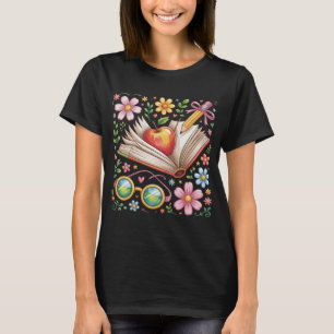Camiseta Boho Floral Teacher Shirt   Apreciação do Professo