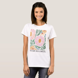 Camiseta Boho Flores Sem Chuva Sem Cotação Flor