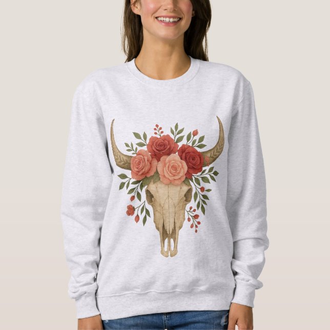 Camiseta Boho Gothic Floral (Frente)