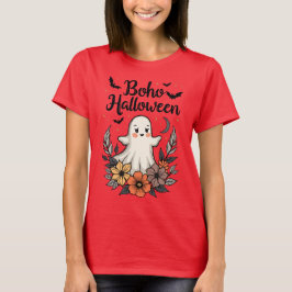 Camiseta Boho Halloween Cute Ghost