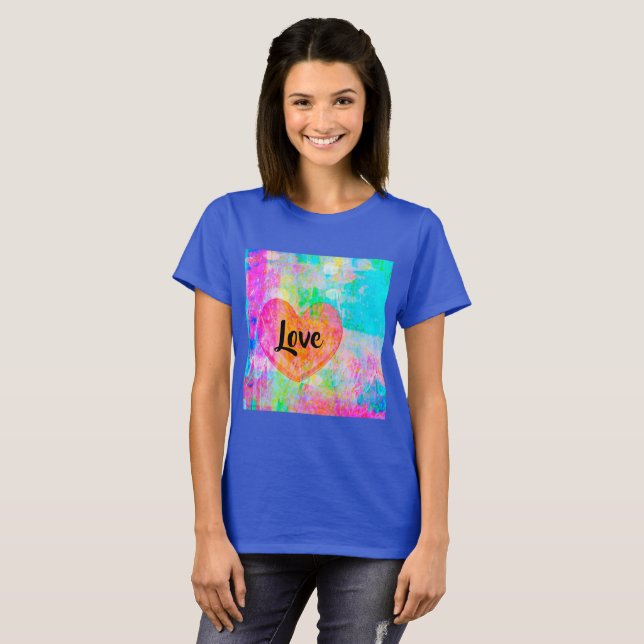 Camiseta Boho Heart Love (Frente Completa)