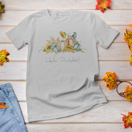 Camiseta Boho Hello Pumpkin Watercolor