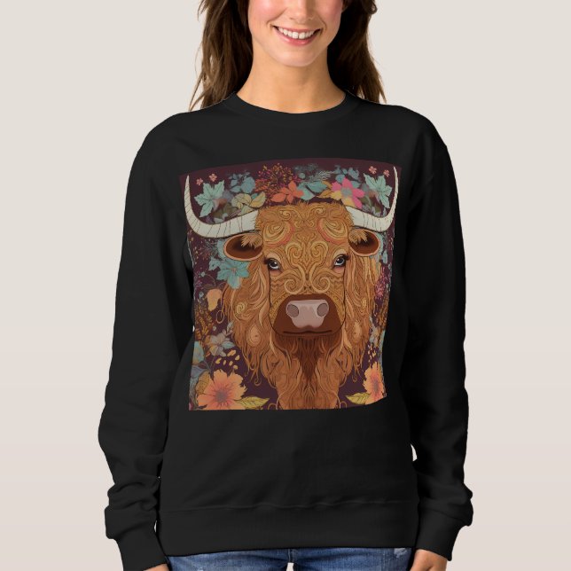 Camiseta Boho Highland Cows (Frente)