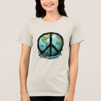 Camiseta Boho Hippie 60s 70s Paz Amor