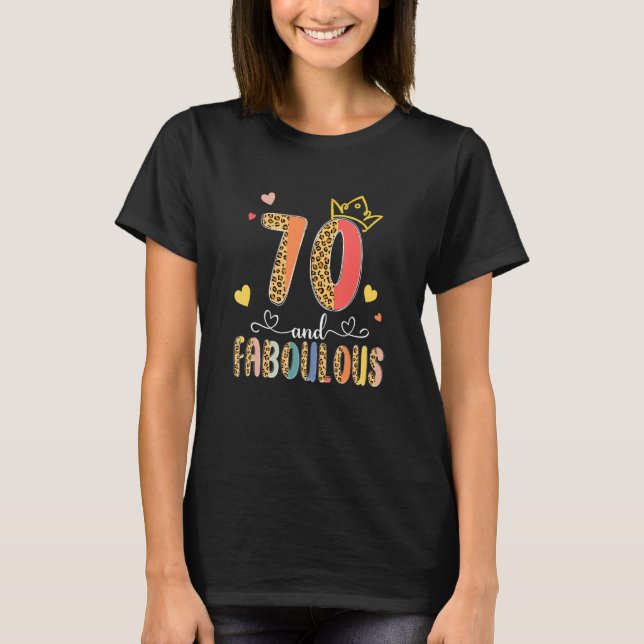 Camiseta Boho Leopardo 70 E Fabuloso Nascimento 70 (Frente)