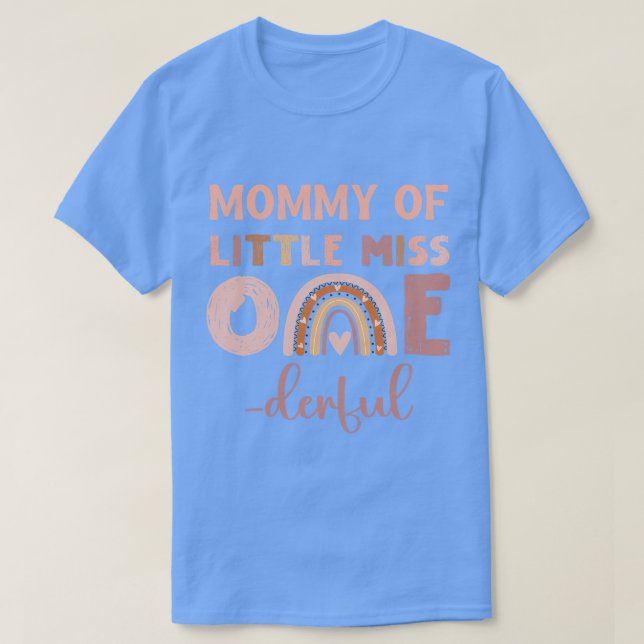 Camiseta Boho Mamãe da Srta. Onemagnifico primeiro aniversa (Frente do Design)