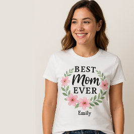 Camiseta Boho minimalista Melhor Mãe Nunca