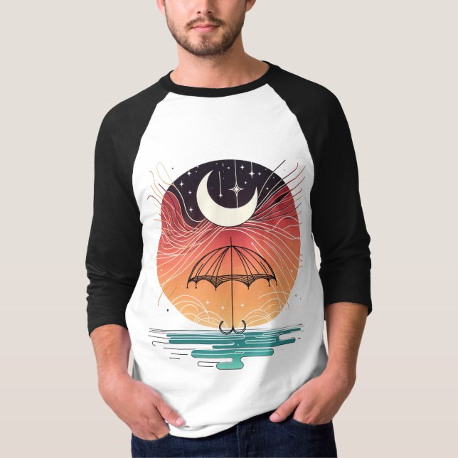 Camiseta Boho Moon e Starry Rain (Frente)