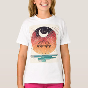 Camiseta Boho Moon & Stars Dreamy Line Tee Design