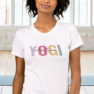 Camiseta Boho Pastel Color Yogi Com Nome