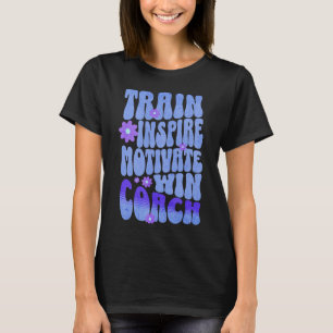 Camiseta Boho personalizado Melhor treinador inspira vitóri
