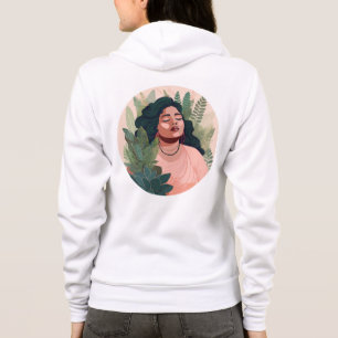 Camiseta Boho Plant Lady Sweatshirt - Plus-Size Brown-Skin