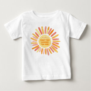 Camiseta Boho Primeira viagem em torno da festa do primeiro