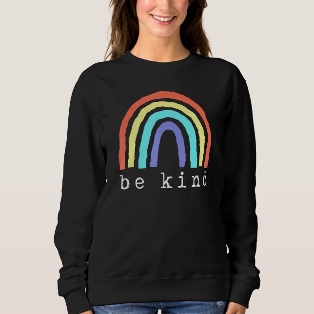 Camiseta Boho Rainbow Be Kind Prid Lbgtqia (Frente)