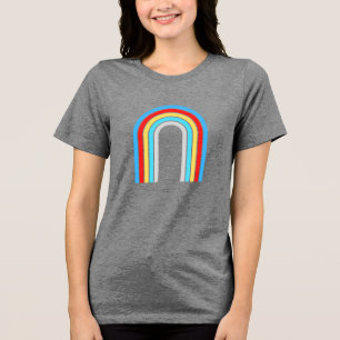 Camiseta Boho Rainbow, legante feminino