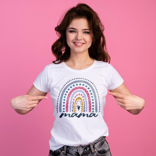 Camiseta Boho Rainbow Mama Shirt