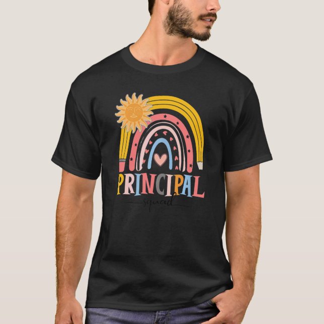 Camiseta Boho Rainbow Principal Squad Primeiro Dia Da Escol (Frente)