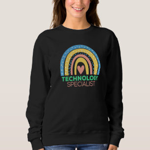 Camiseta Boho Rainbow Stem Professora Tecnologia Tech Squad