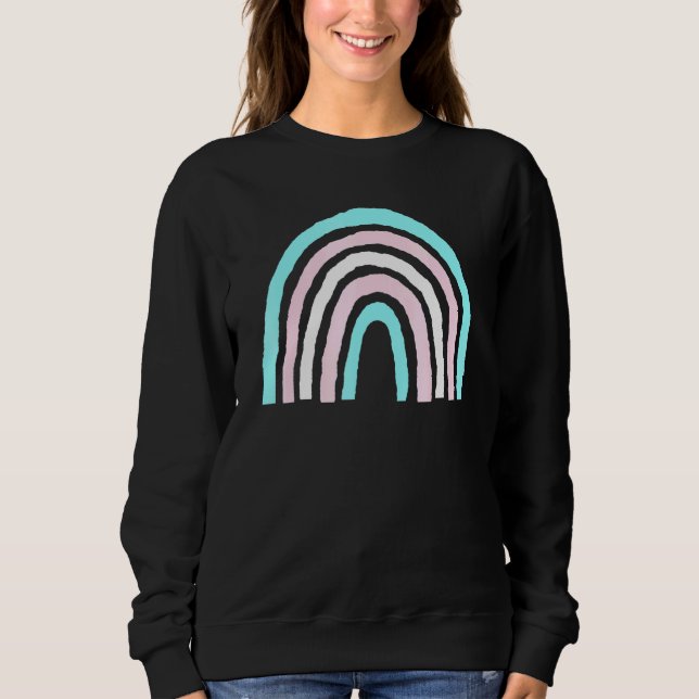 Camiseta Boho Rainbow Trans Flag Pride Lbgtqia (Frente)