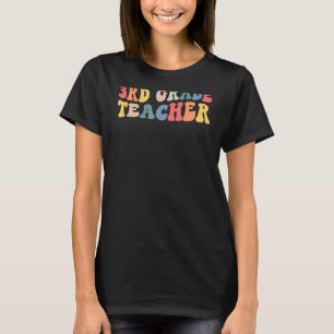 Camiseta Boho Retro Arco-Íris 3º Grau Professor De Volta À