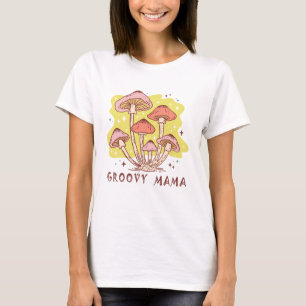 Camiseta Boho Retro Groovy Mama